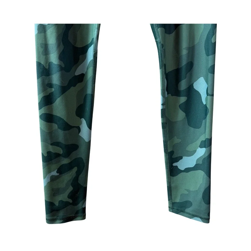 Old Navy Active Powersoft‎ Girls XL 14-16 Green Camo High Rise Leggings